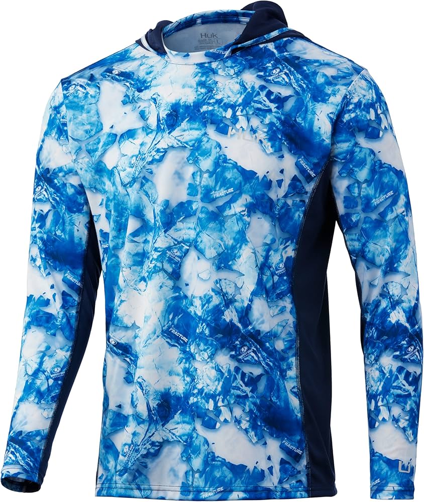 HUK ICON X MOSSY OAK L/S UV DRY HOODIE